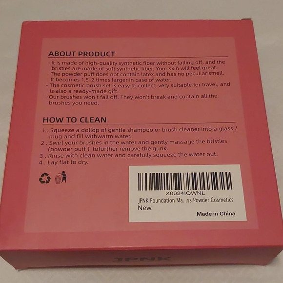 JPNK FOUNDATION MAKEUP BRUSH & 4 SPONGES NEW OUT OF STOCK - Picture 3 of 3